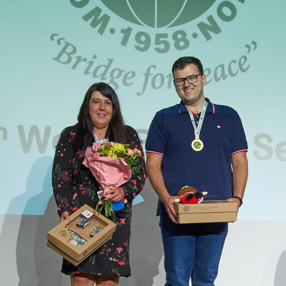 World champions of mixed pairs - Justyna Żmuda and Michał Klukowski.