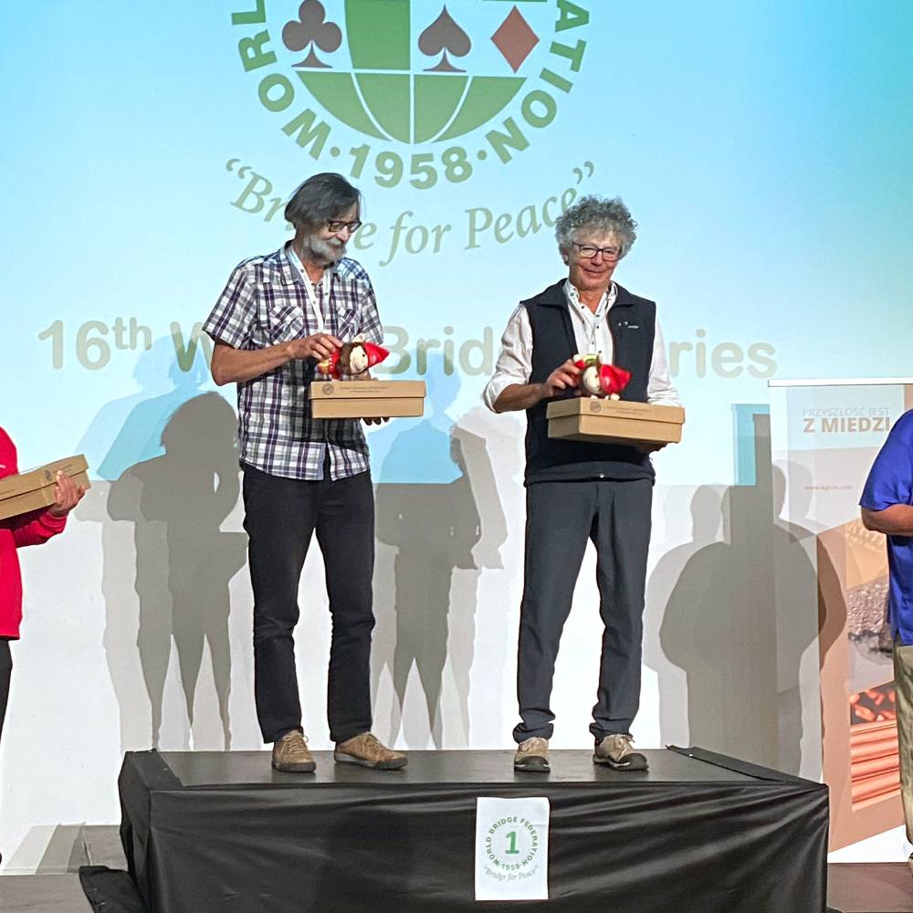 World champions of senior pairs - Marek Blat and Piotr Bizoń.